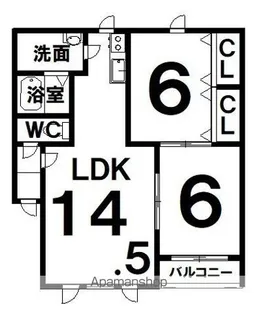 OASIS【1階】の間取り